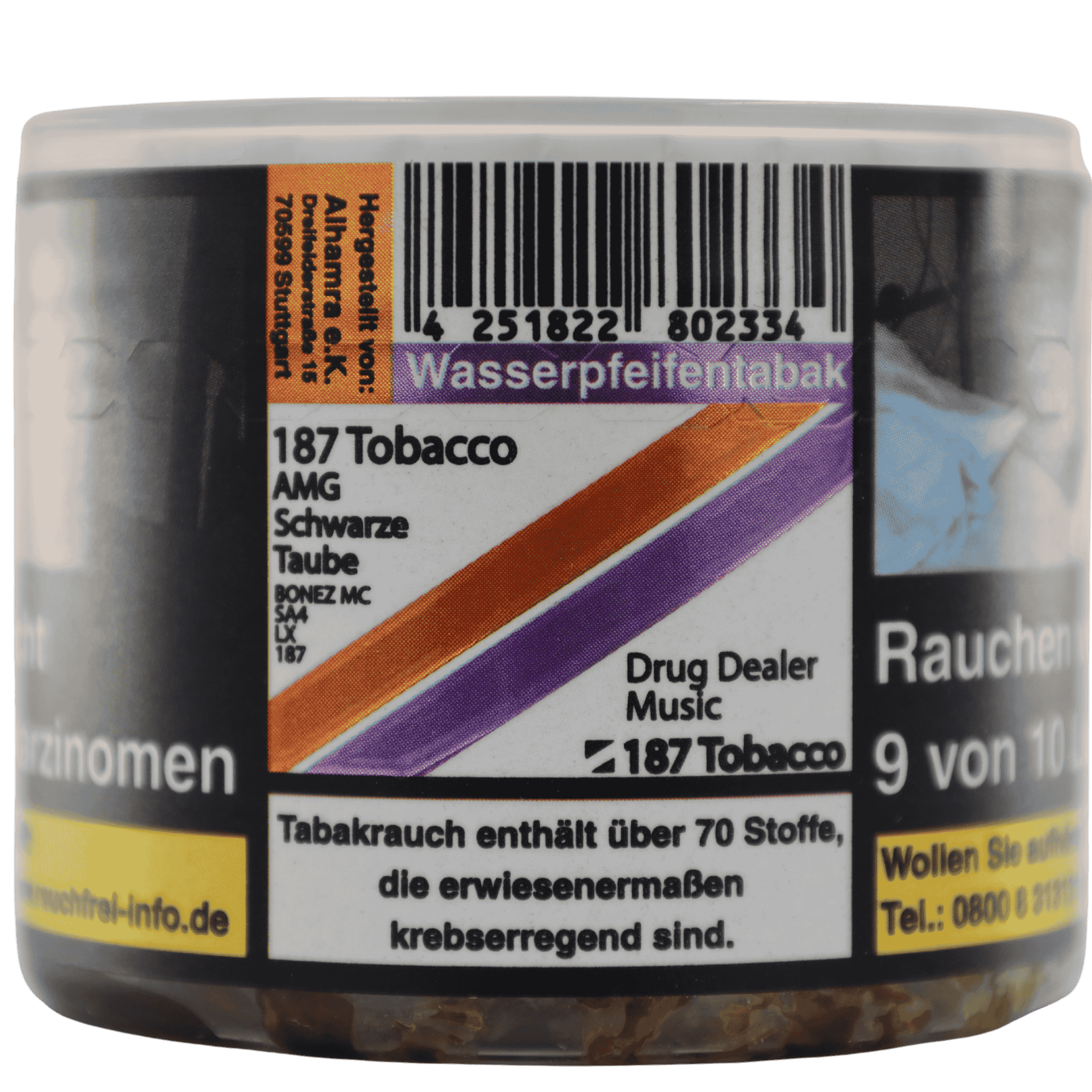 187 Strassenbande Tabak - AMG Schwarze Traube - 25g