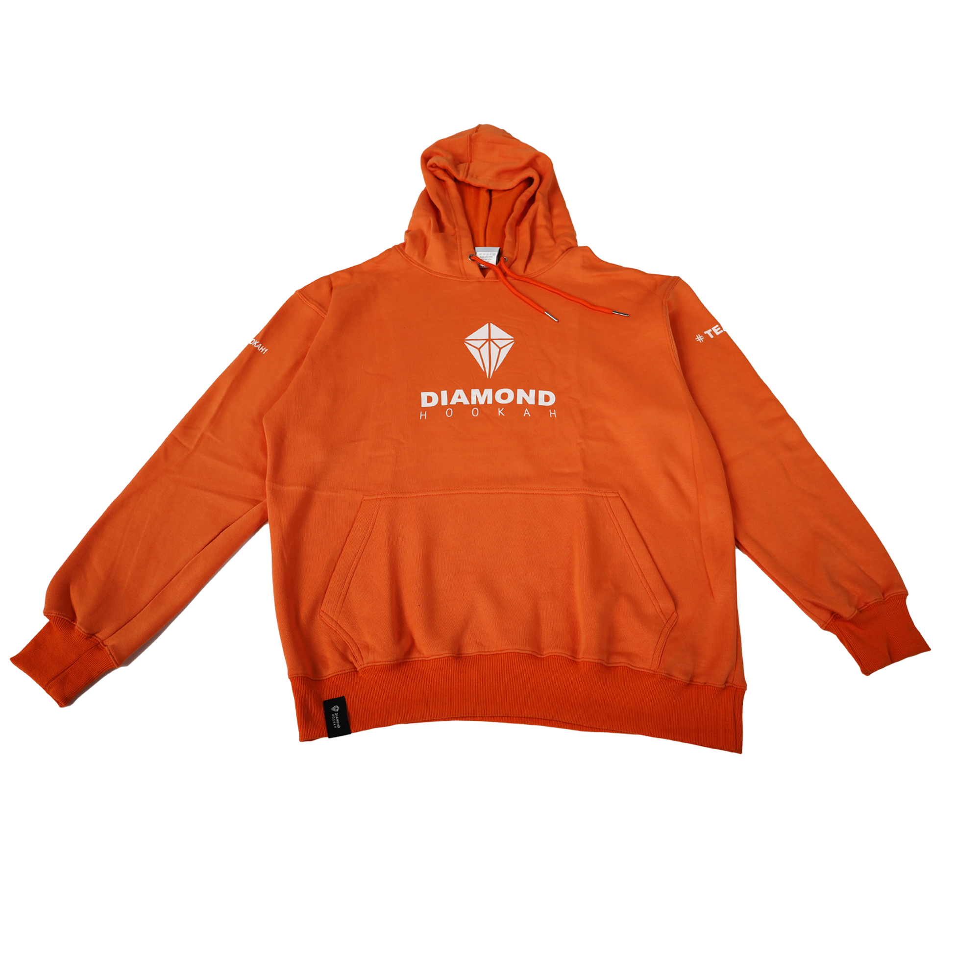 Diamond Hookah Hoodie Orange
