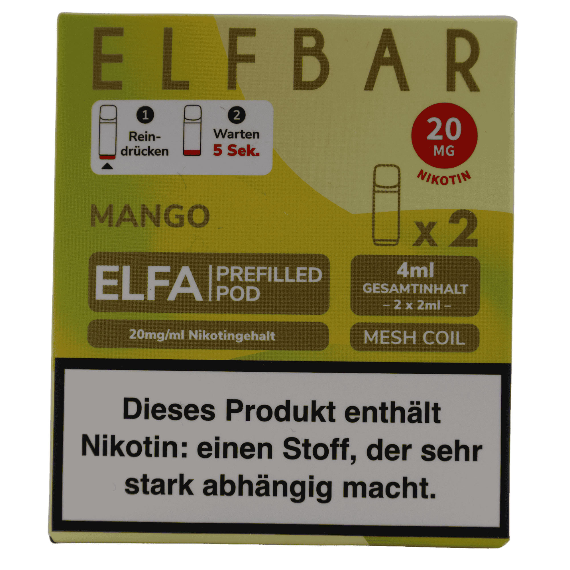 Elfbar - Elfa Pod - Mango (2 Stück)