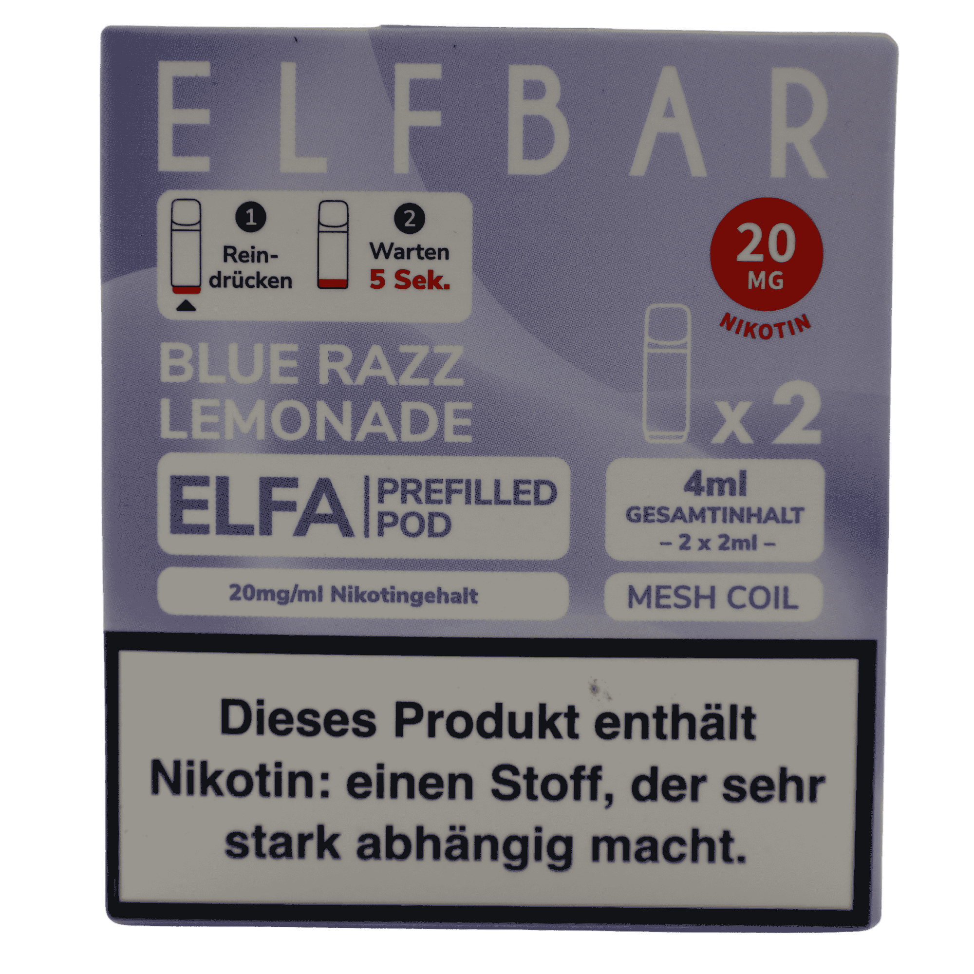Elfbar - Elfa Pod - Blue Razz Lemonade (2 Stück)