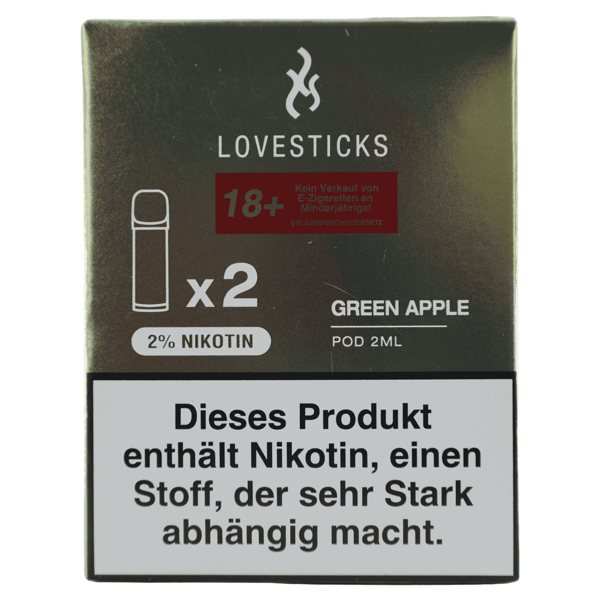 Lovesticks - Luva Pod - Green Apple (2 Stück)