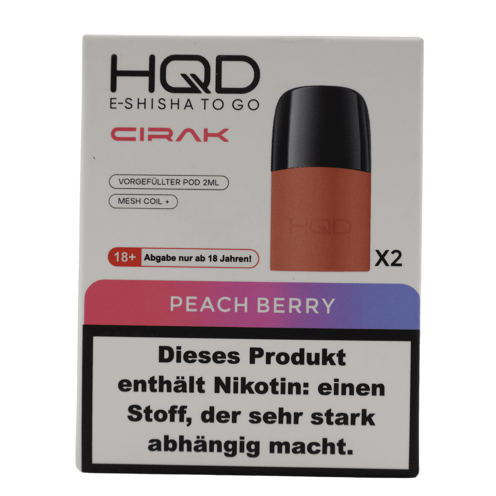 HQD - HQD CIRAK - Peach Berry (2 Stück)