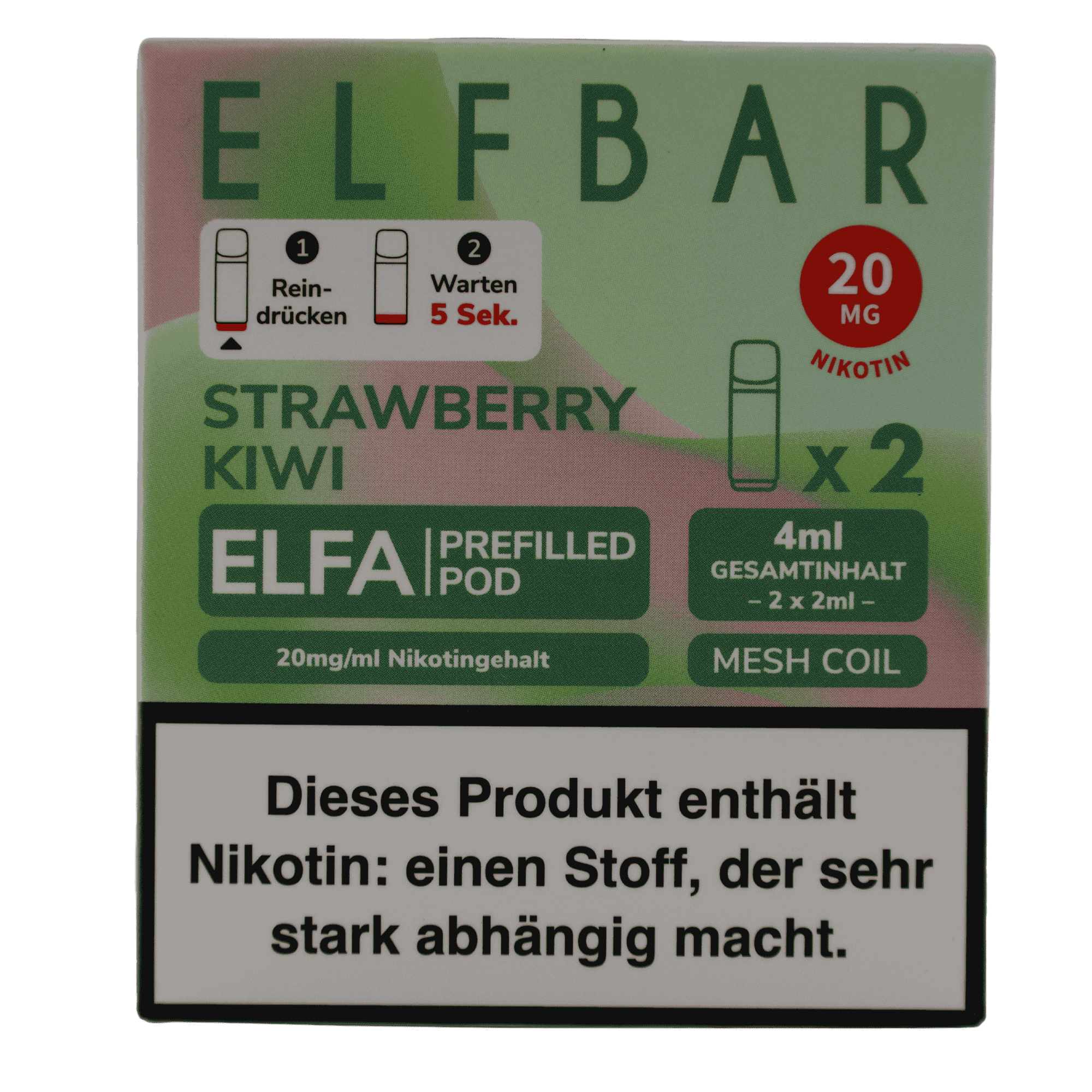 Elfbar - Elfa Pod - Strawberry Kiwi (2 Stück)