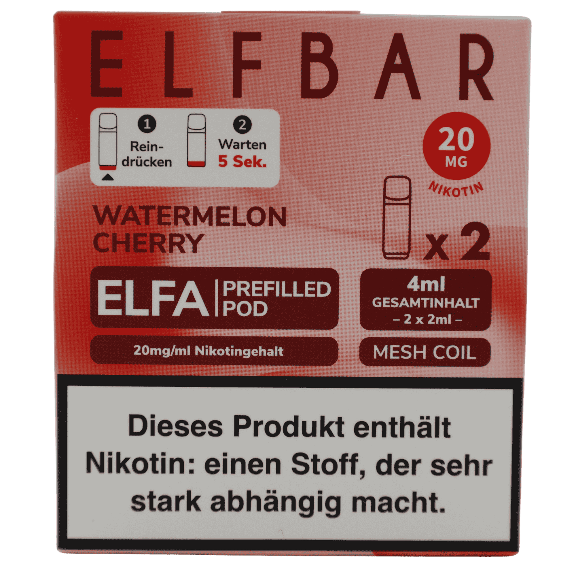 Elfbar - Elfa Pod - Watermelon Cherry (2 Stück)